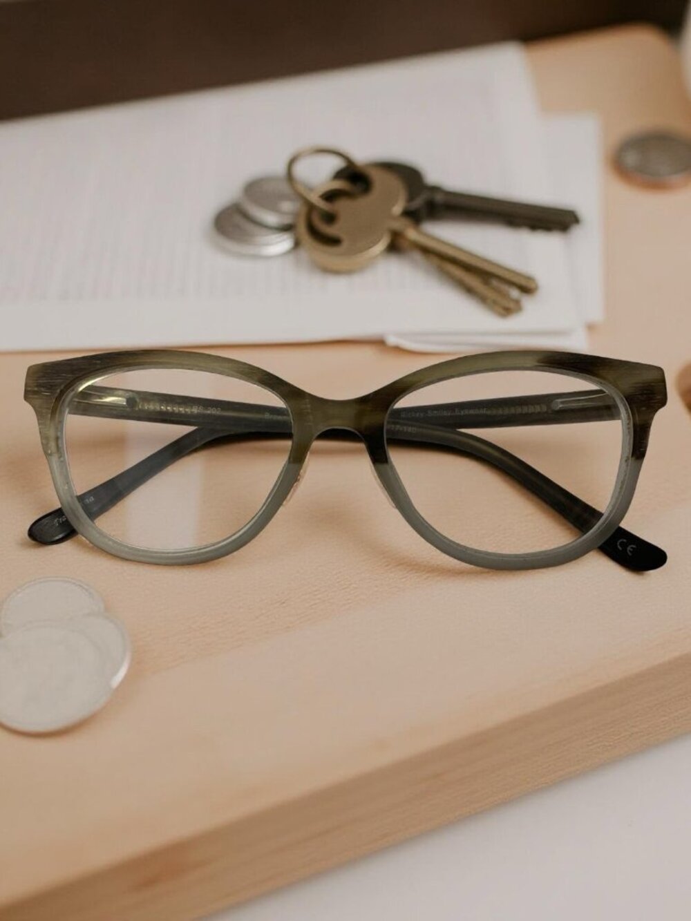 Rickey Smiley Brown Blue Rectangle Eyeglass Frames Unisex Full Rim